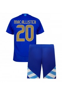 Argentinië Alexis Mac Allister #20 Babytruitje Uit tenue Kind Copa America 2024 Korte Mouw (+ Korte broeken)